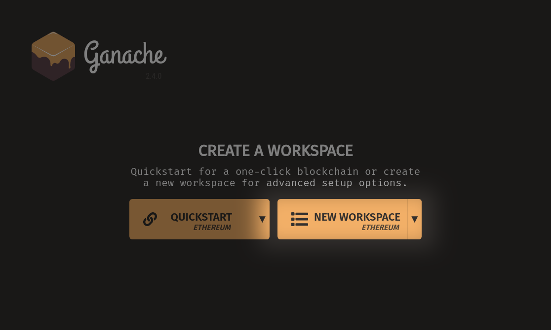 New Workspace Button